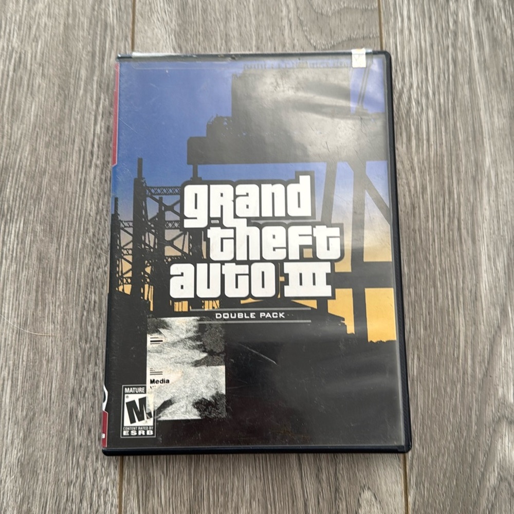 Grand Theft Auto III Double Pack PlayStation PS2 2 GTA 3 Video Game